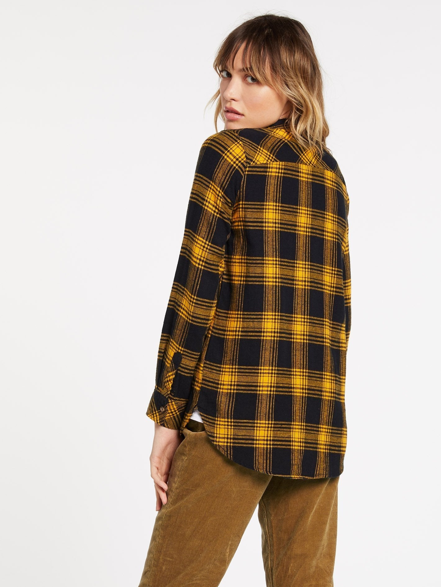 Getting Rad Plaid Shirt - GOLDEN HAZE