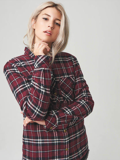 Chemise Plaid About You  - Burgundy