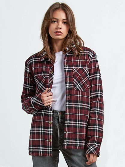 Chemise Plaid About You  - Burgundy