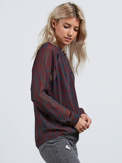 Zebom Top Shirt - Burgund
