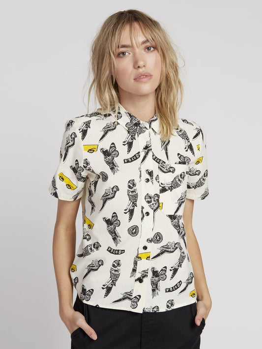 Bird Toss Shirt - Weißer Blitz