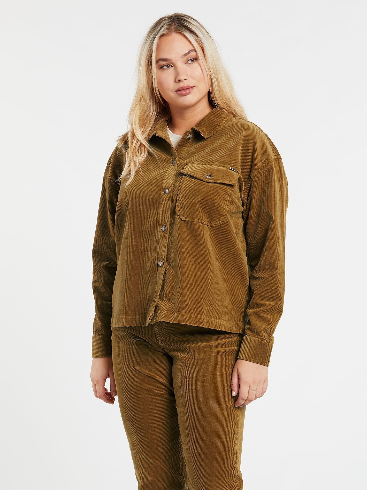 Sha Lala Shacket Overshirt - VINTAGE GOLD