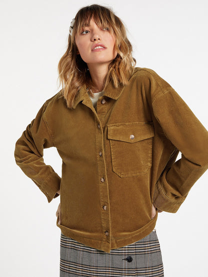 Sha Lala Shacket Overshirt - VINTAGE GOLD