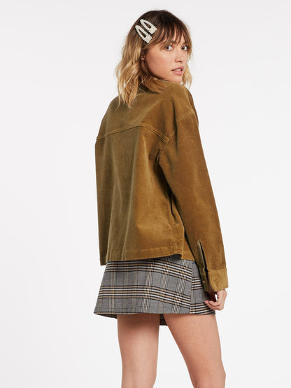 Sha Lala Shacket Overshirt - VINTAGE GOLD