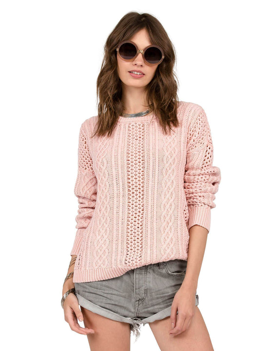 Pull Mess Round Crew - Powder Pink