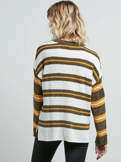 Yarn Moji Pullover – Dunkles Tarnmuster