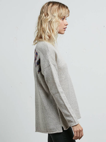 Yarn Moji Sweater - Light Gray