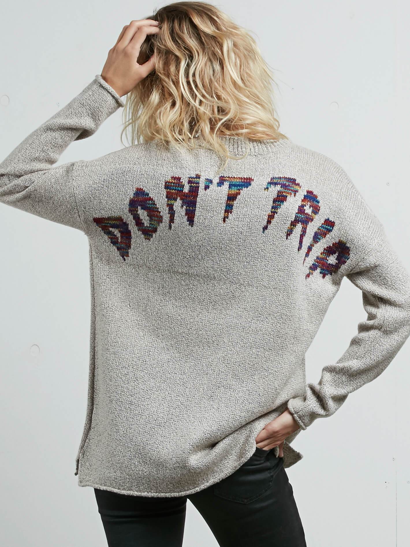 Yarn Moji Sweater - Light Gray