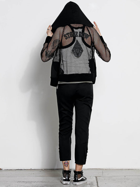 Sweatshirt Zippe A Capuche Georgia May Jagger - Black