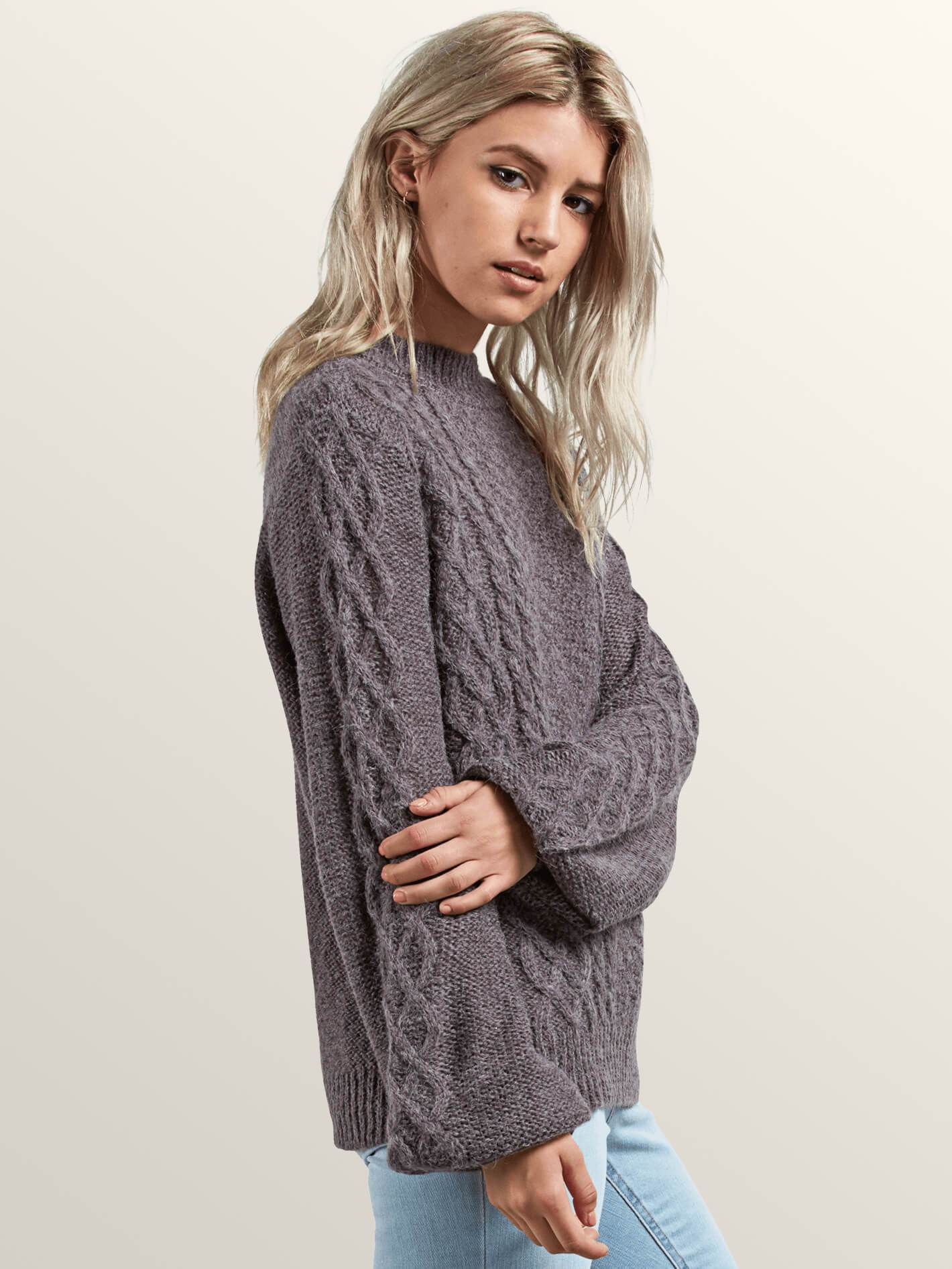 Hellooo Sweater - Heather Grey