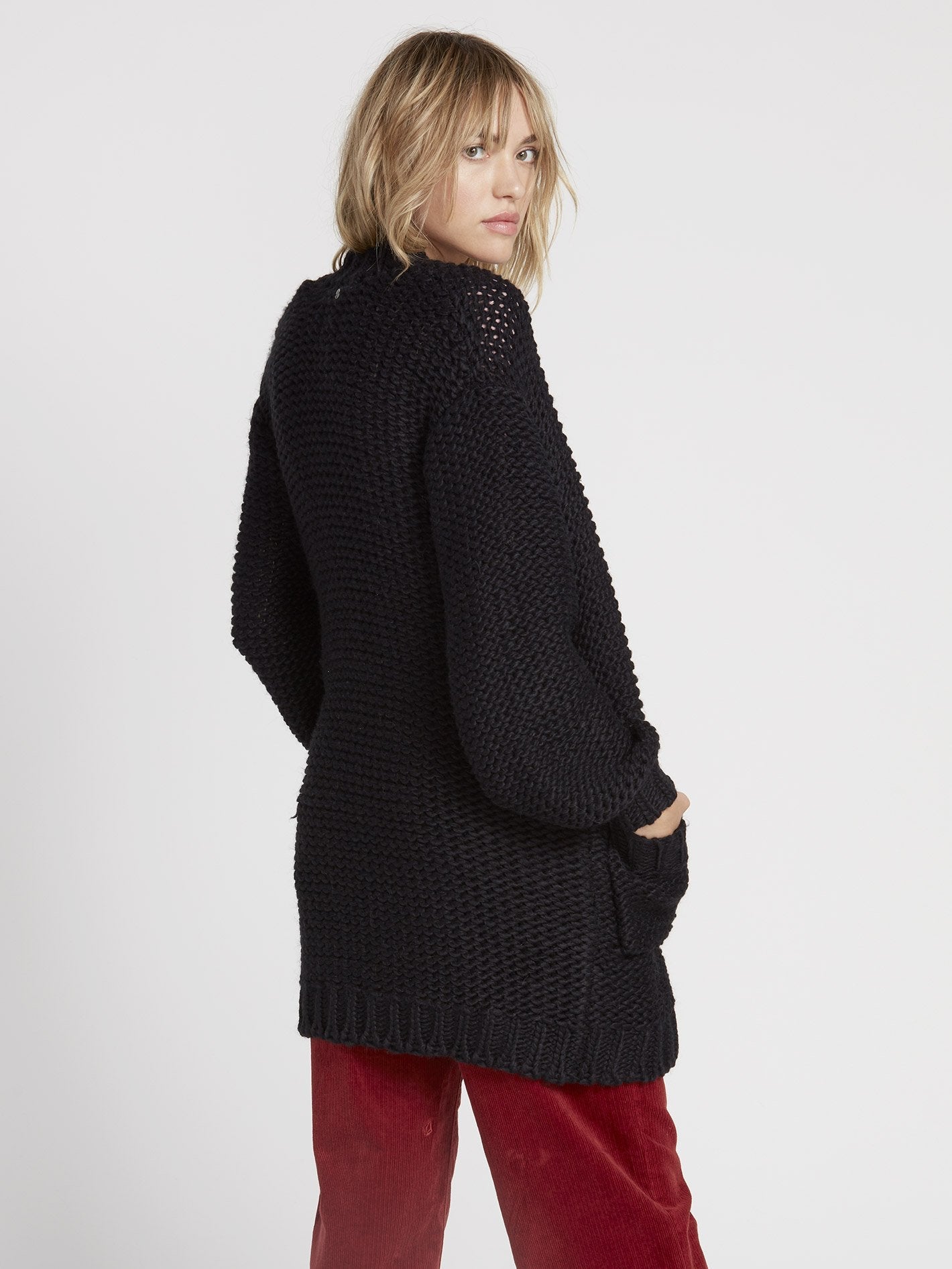 Knit List Cardigan - Black