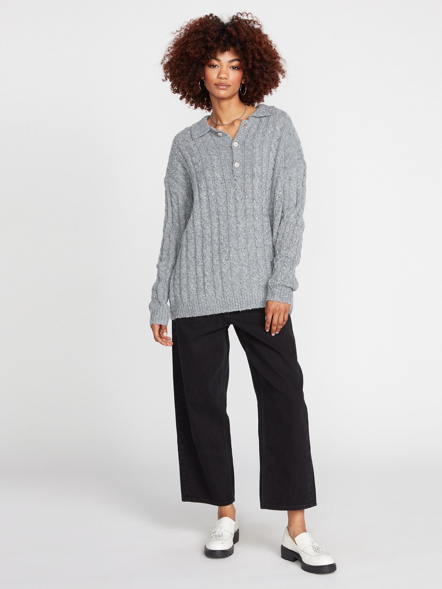 Low Low Polopullover - DAZE GREY