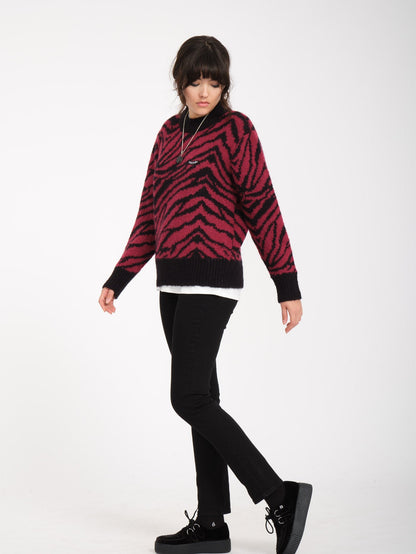 Zebrapullover - WEIN