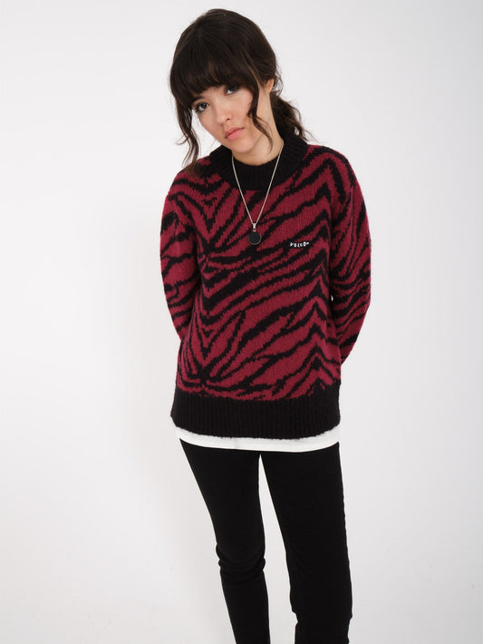 Zebrapullover - WEIN