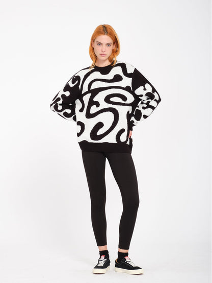 Zephyr Pullover - SCHWARZ WEISS