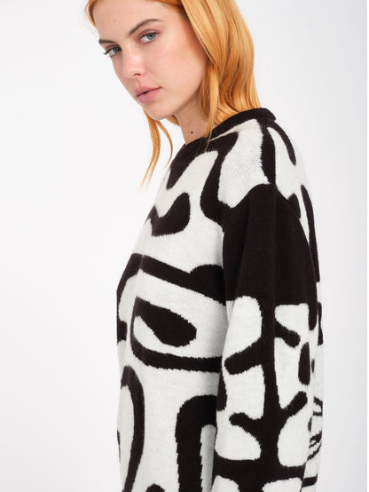 Zephyr Pullover - SCHWARZ WEISS