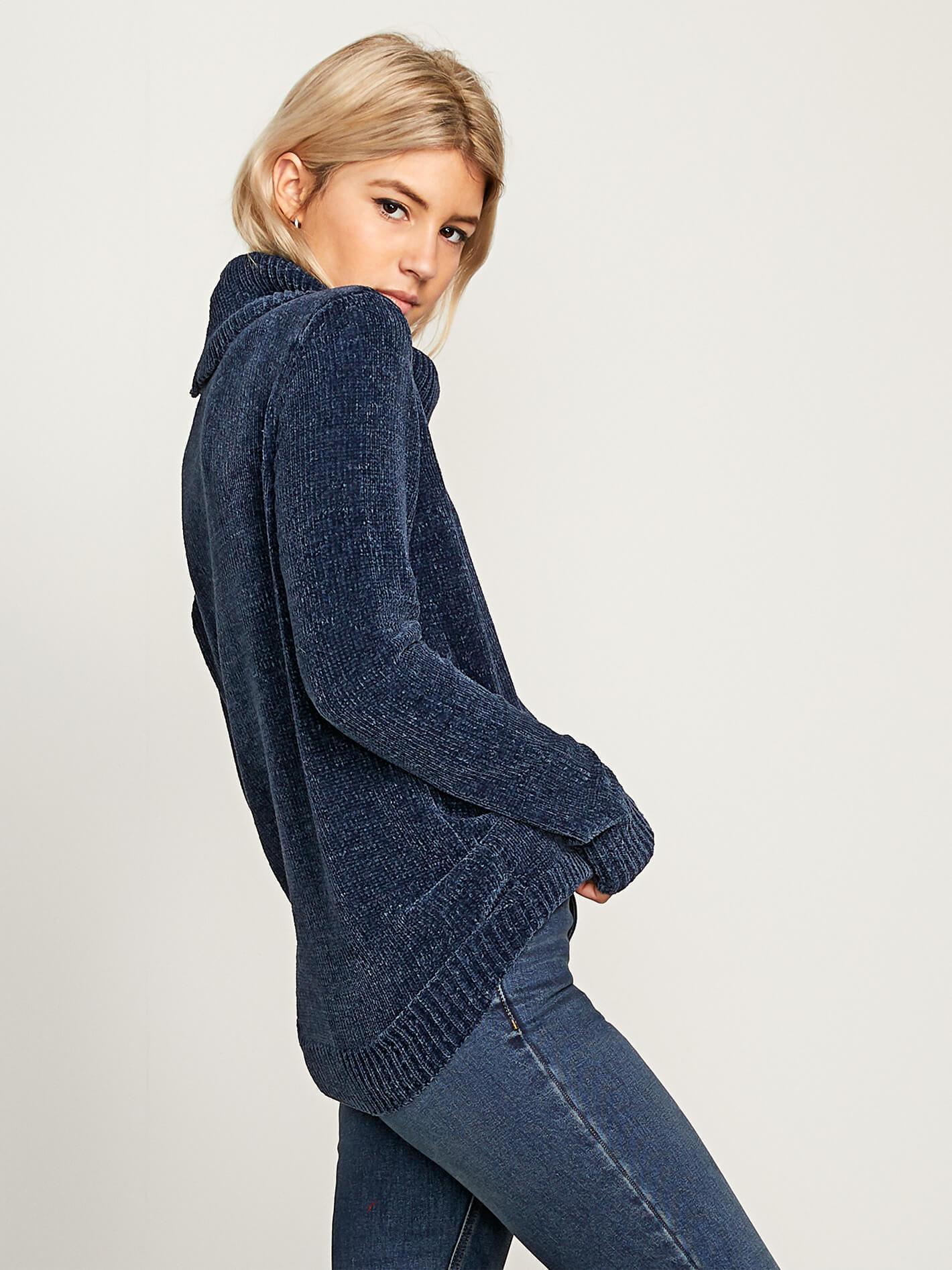 Sweater Cozy On Over - Sea Navy