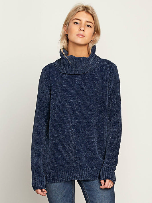 Sweater Cozy On Over - Sea Navy