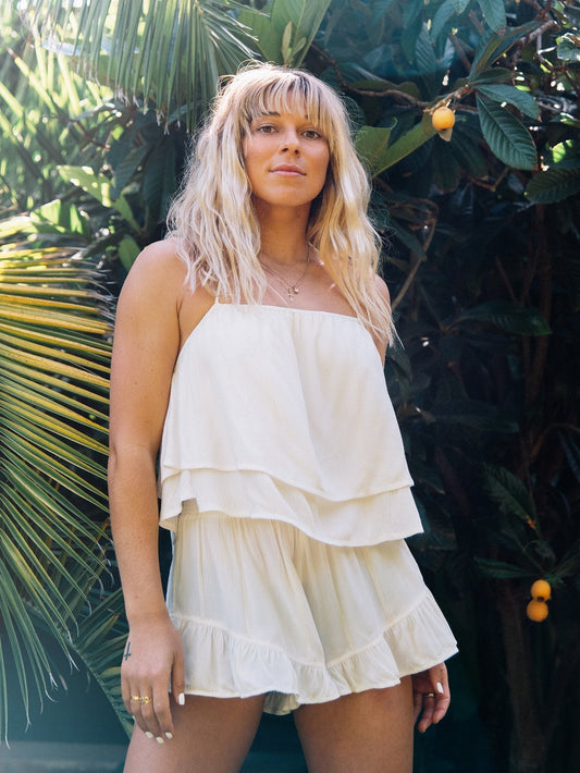 Coco Smocked Shorts - WEISS