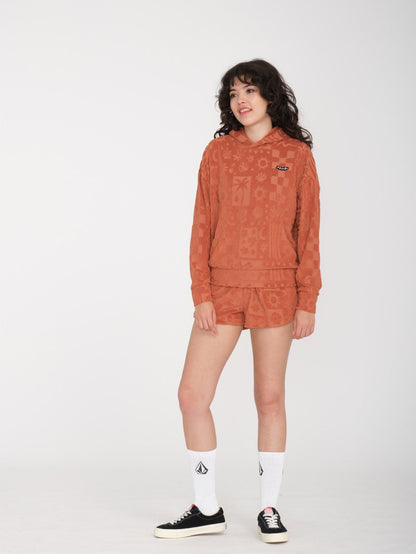 Sunny Wild Frottee-Shorts - ROSEWOOD