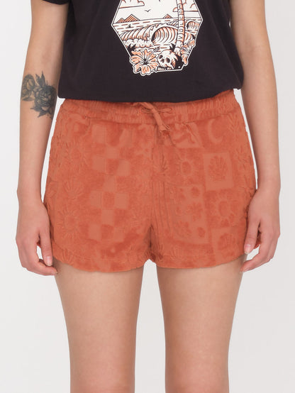 Sunny Wild Frottee-Shorts - ROSEWOOD