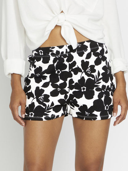 Coco Ho Rib Shorts - Black White