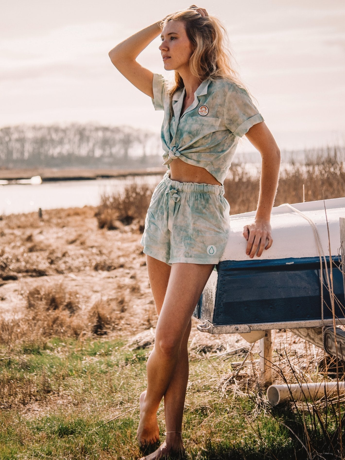 OBX Sarah Shorts - BLUE FOG