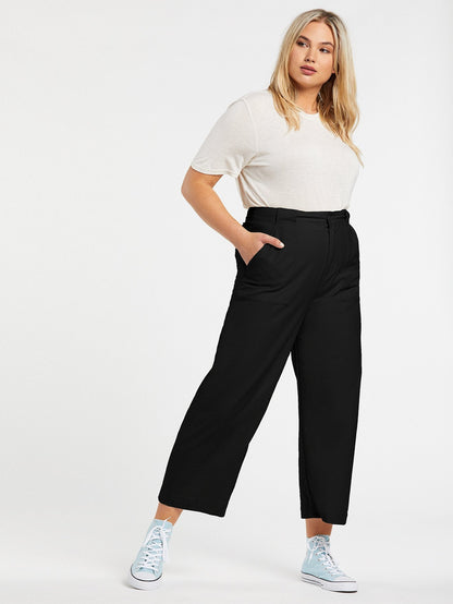 Army Whaler Flared Trousers - BLACK