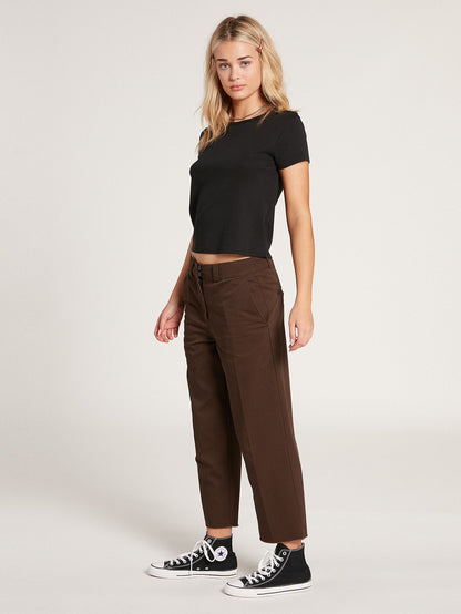 Pantalon Chino Whawhat - DARK BROWN