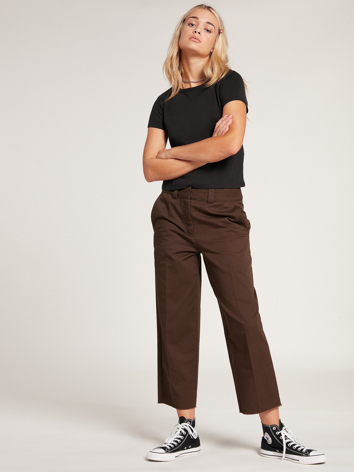 Pantalon Chino Whawhat - DARK BROWN