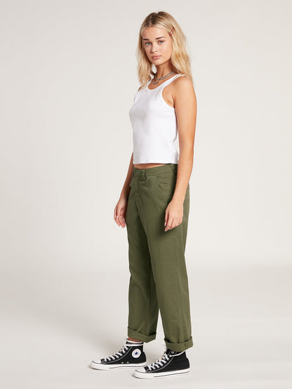 Pantalon Chino Boyfriend Frochickie - ARMY GREEN COMBO