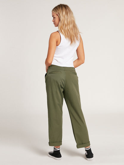 Pantalon Chino Boyfriend Frochickie - ARMY GREEN COMBO