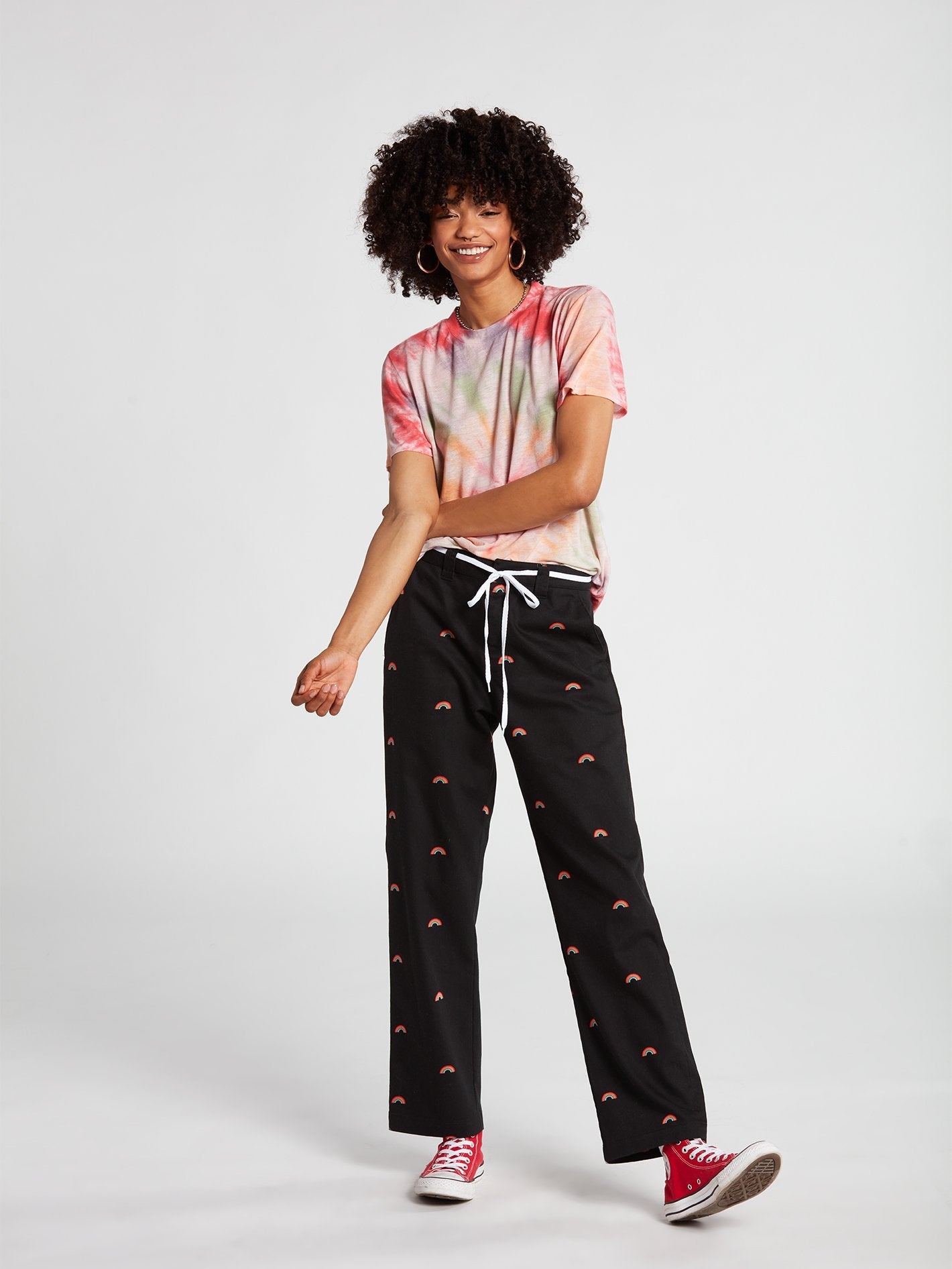 Pantalon boyfriend Frochickie - BLACK COMBO