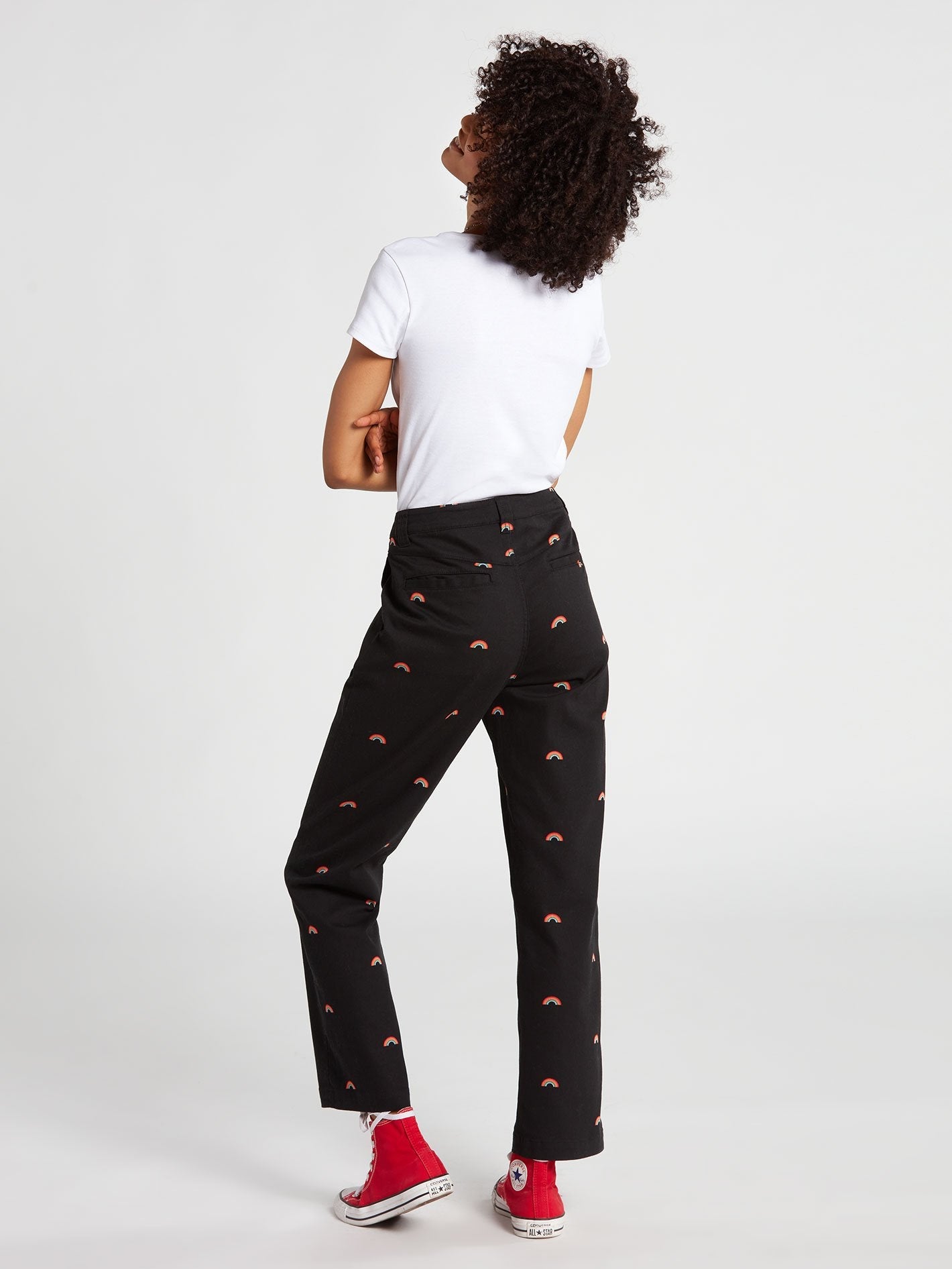 Pantalon boyfriend Frochickie - BLACK COMBO