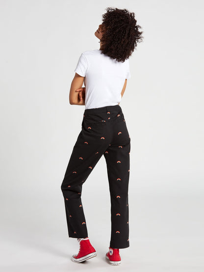 Pantalon boyfriend Frochickie - BLACK COMBO