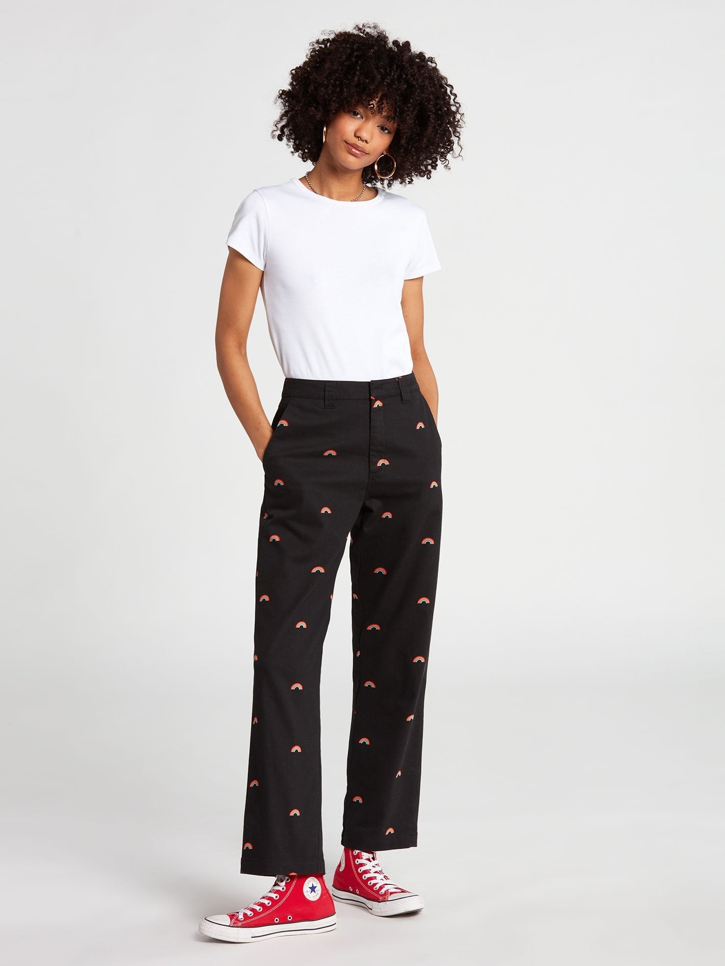 Pantalon boyfriend Frochickie - BLACK COMBO