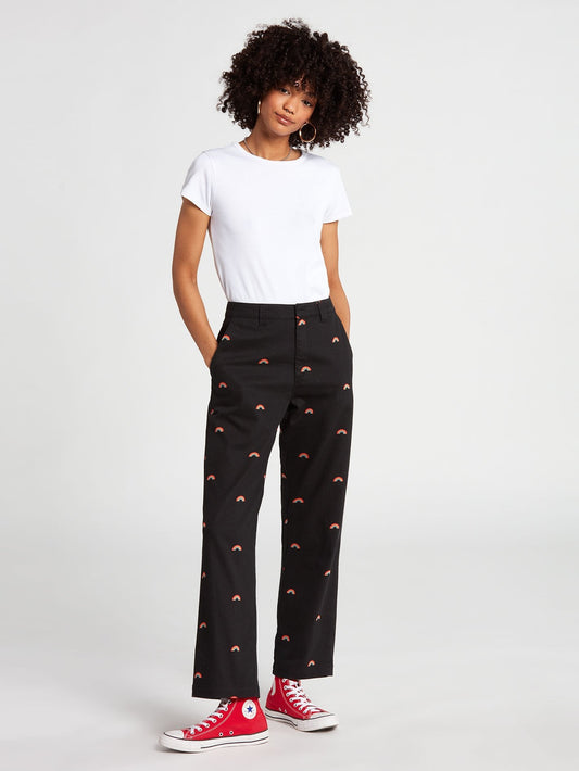 Pantalon boyfriend Frochickie - BLACK COMBO