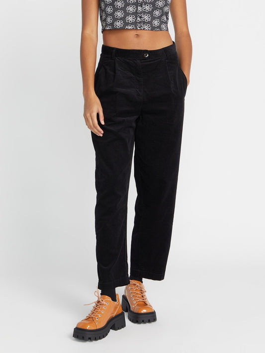 Histone Rippenhose - SCHWARZ