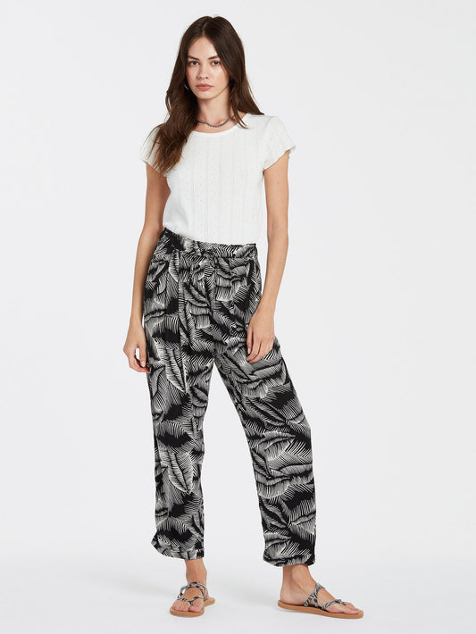 Pantalon Stay Palm - BLACK WHITE