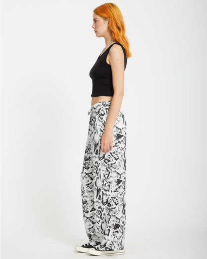 Alix Hose mit elastischer Taille - SCHWARZ WEISS