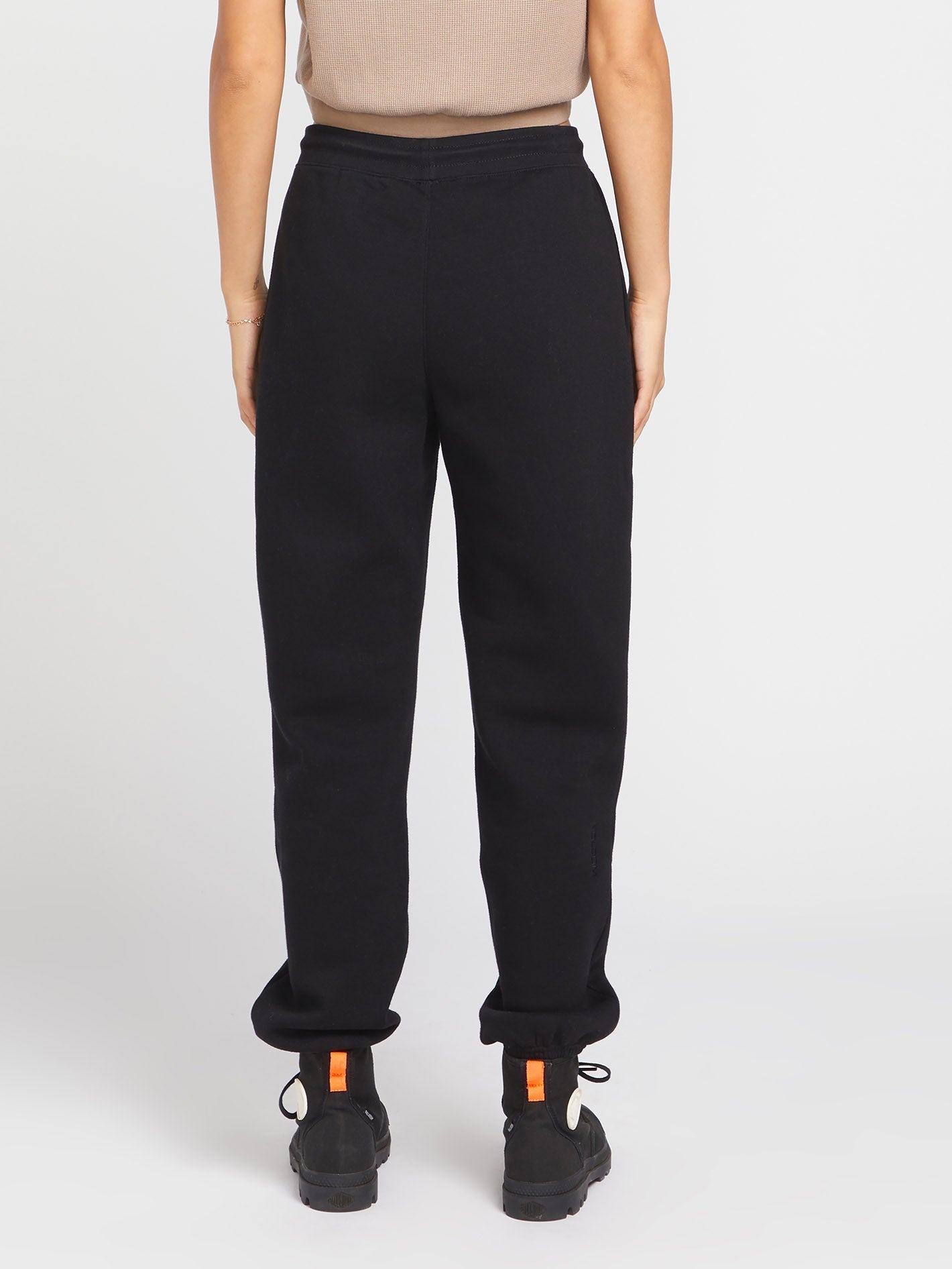Stone Heart Up Pants - BLACK