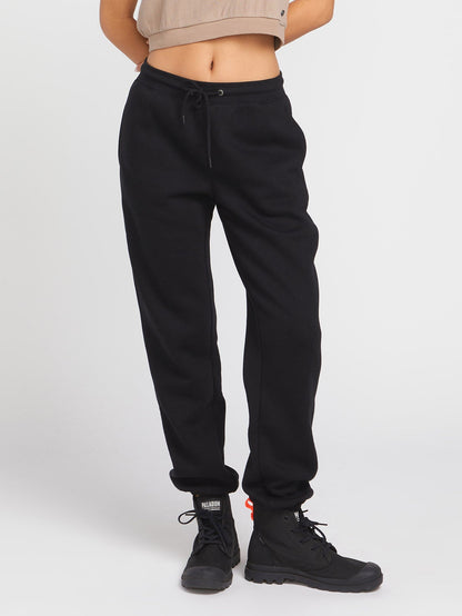 Stone Heart Up Pants - BLACK