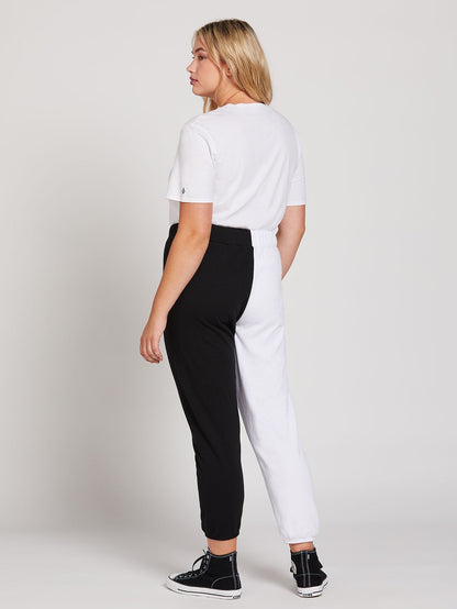 Vol Stone Fleece pants - BLACK WHITE
