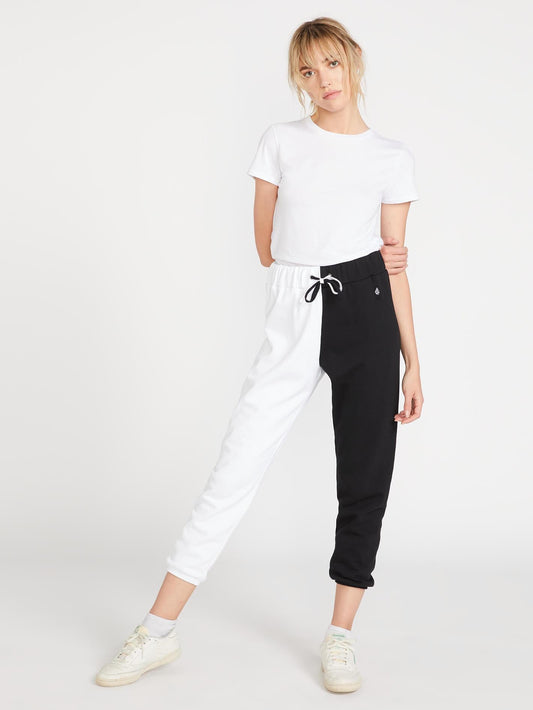 Vol Stone Pantalon molletonné - BLACK WHITE