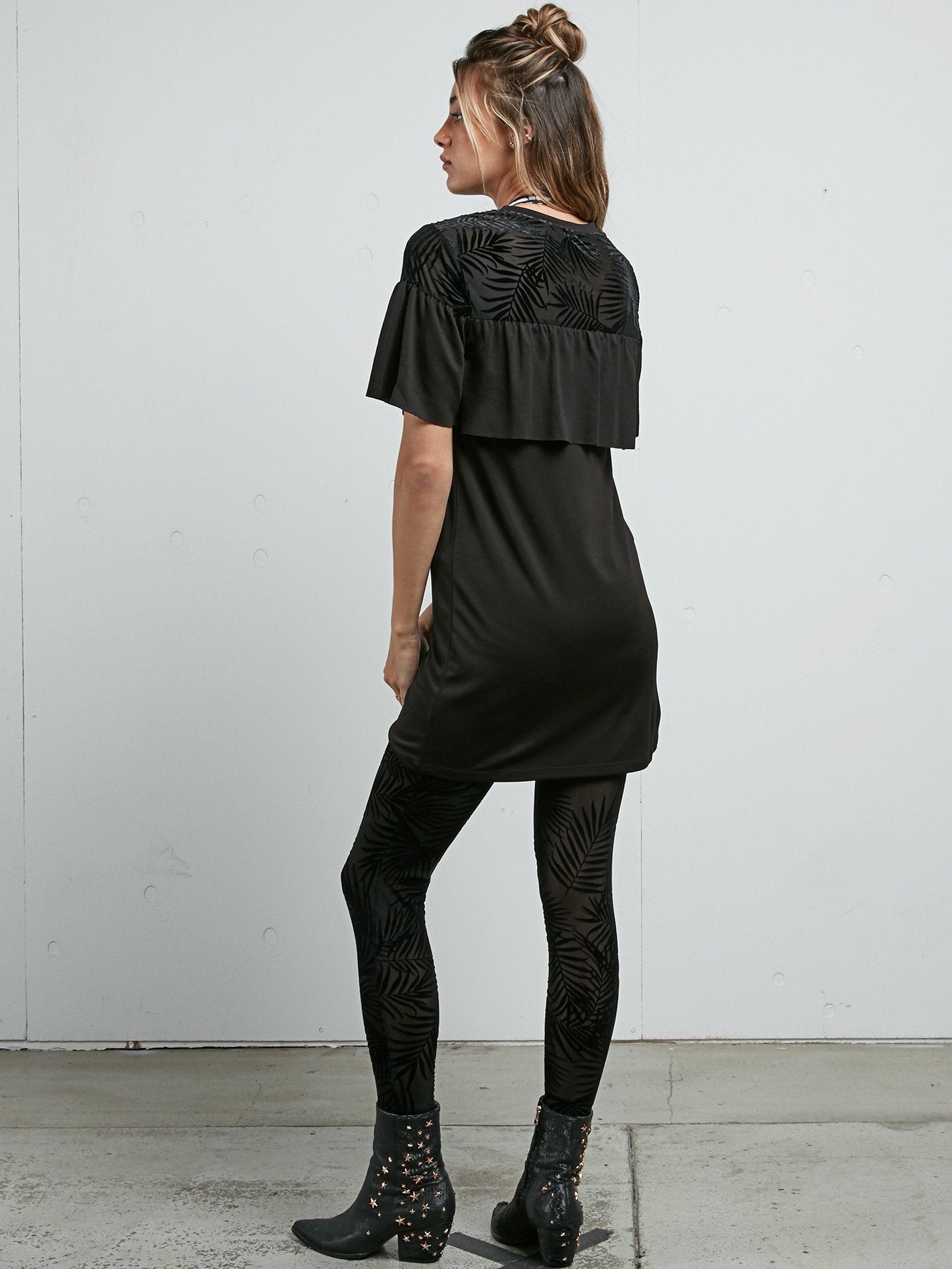 PALMSHELL MINI DRESS BLACK