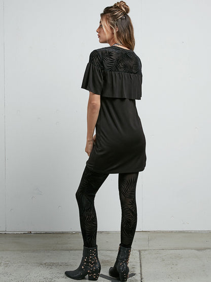 PALMSHELL MINI DRESS BLACK