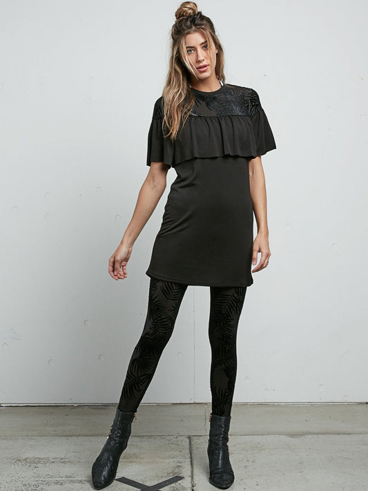 PALMSHELL MINI DRESS BLACK