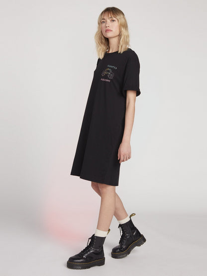 Ozzy Alien Dress - BLACK
