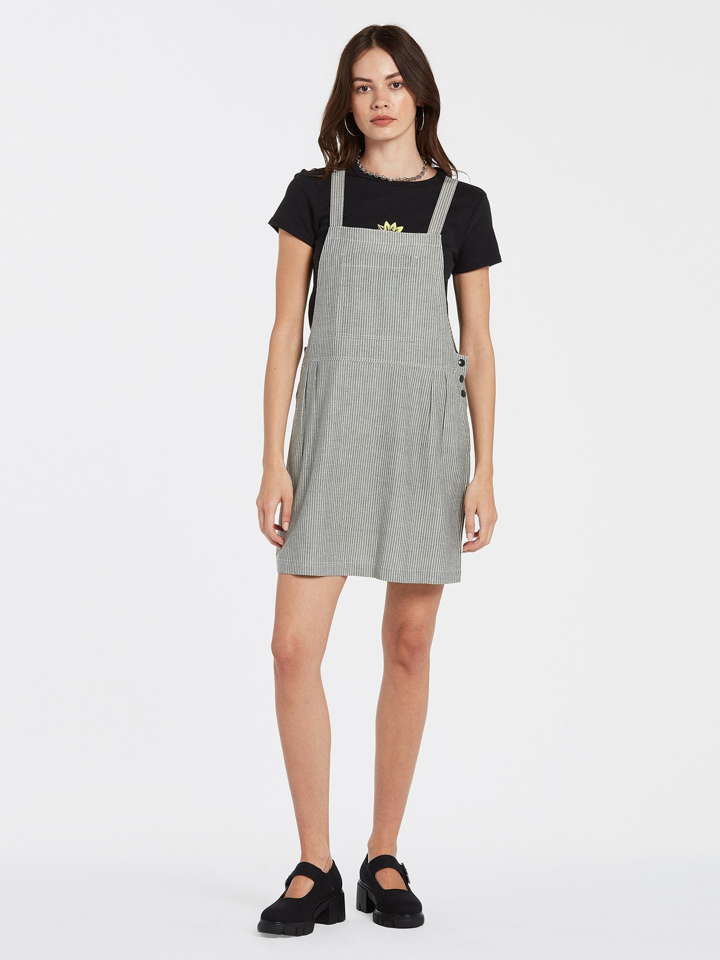 Sunday Strut Dress - BLACK WHITE
