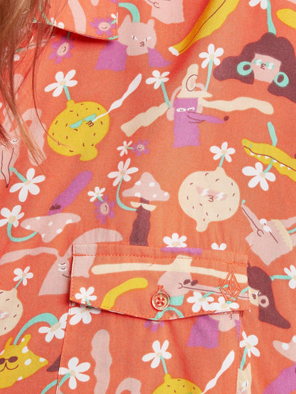 Egle Zvirblyte Kleid - LIVING CORAL